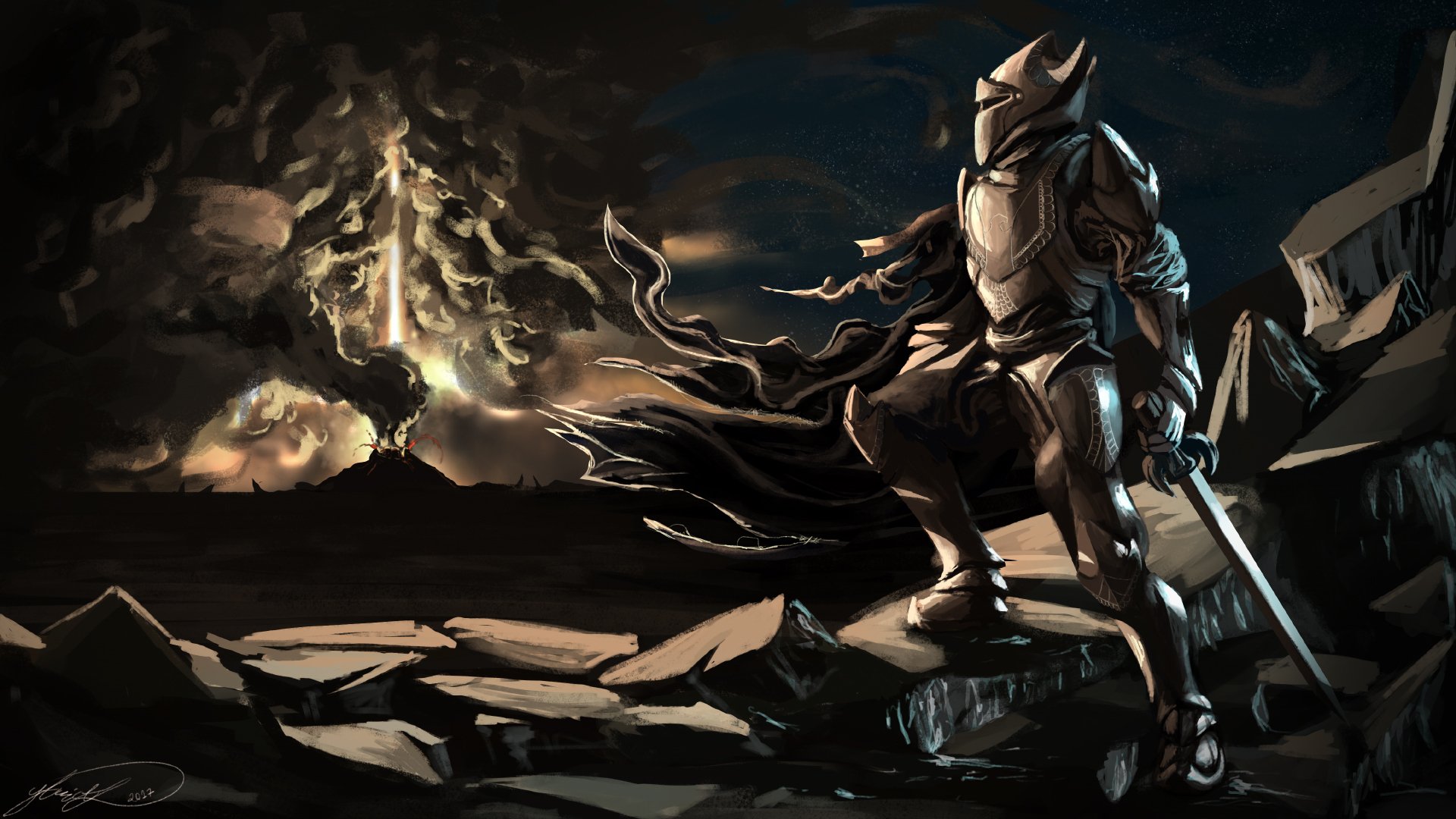 Download Fantasy Knight HD Wallpaper by Yacrical