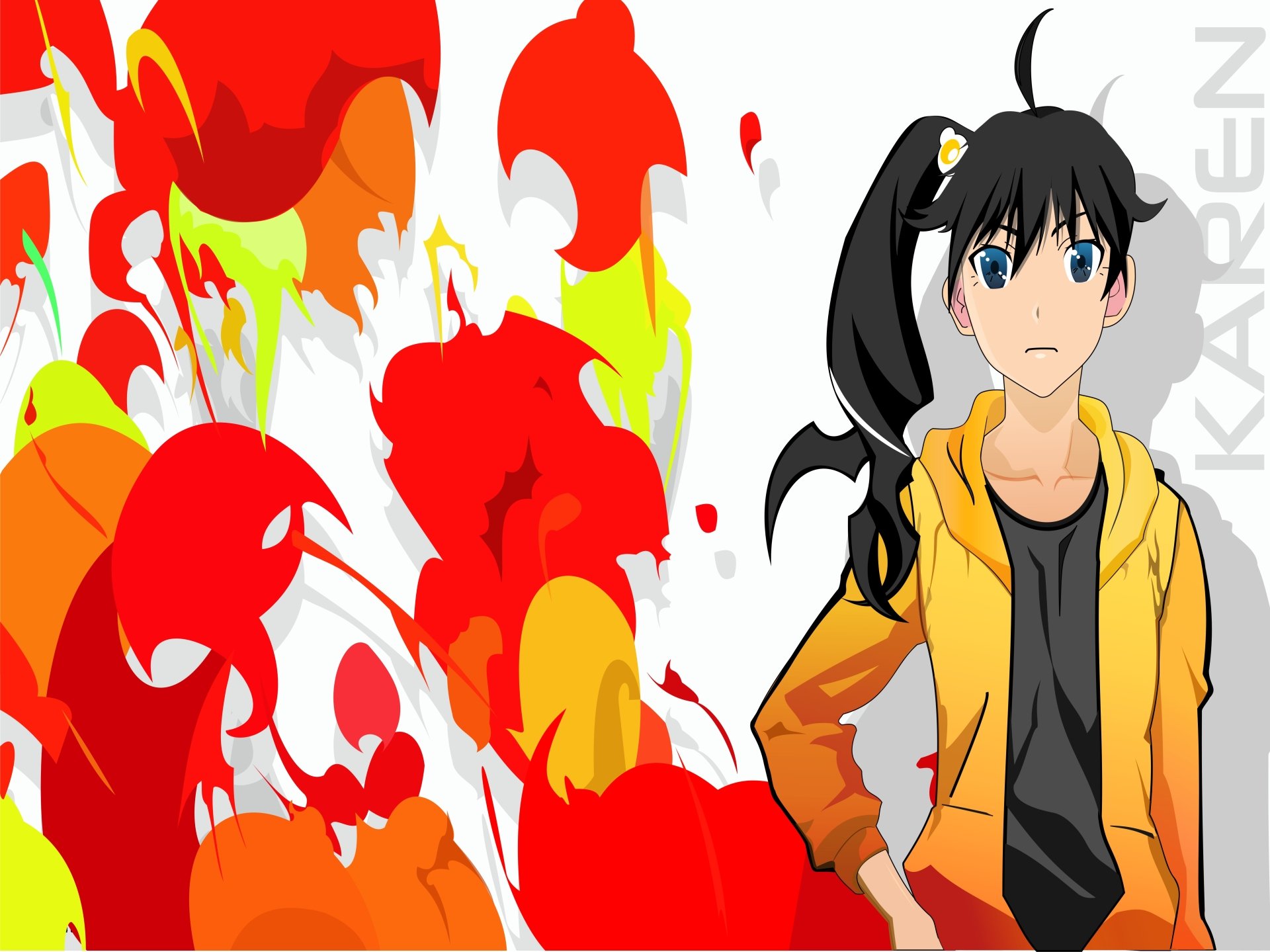 Download Karen Araragi Anime Monogatari (Series) 4k Ultra HD Wallpaper by Stax45