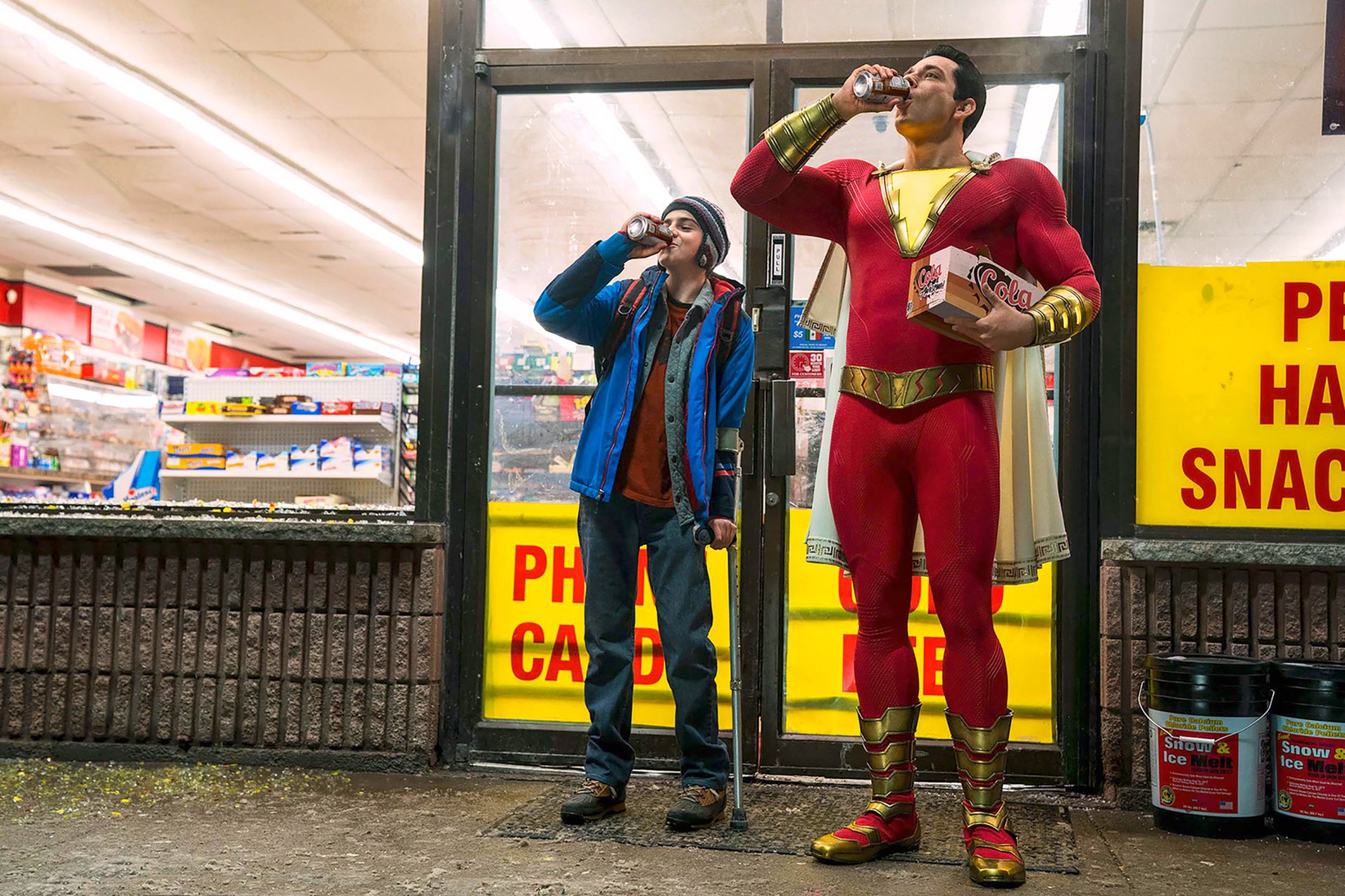 Download Billy Batson Freddy Freeman (DC Comics) DC Comics Shazam (Movie) Shazam (DC Comics) Movie HD Wallpaper
