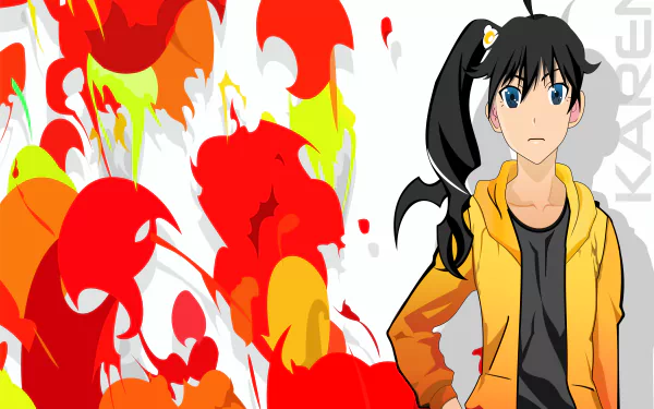 Karen Araragi Anime Monogatari (Series) HD Desktop Wallpaper | Background Image