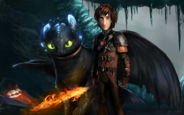 Hiccup (How to Train Your Dragon) Toothless (How to Train Your Dragon) movie How to Train Your Dragon: The Hidden World HD Desktop Wallpaper | Background Image