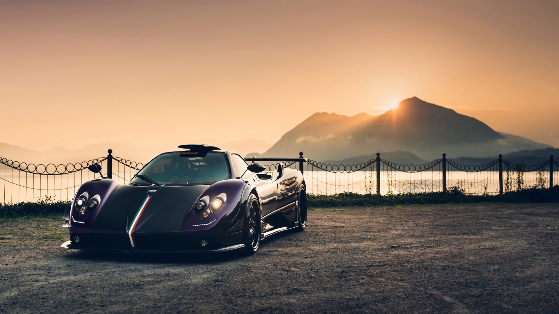 Download Supercar Purple Car Car Pagani Vehicle Pagani Zonda 4k Ultra