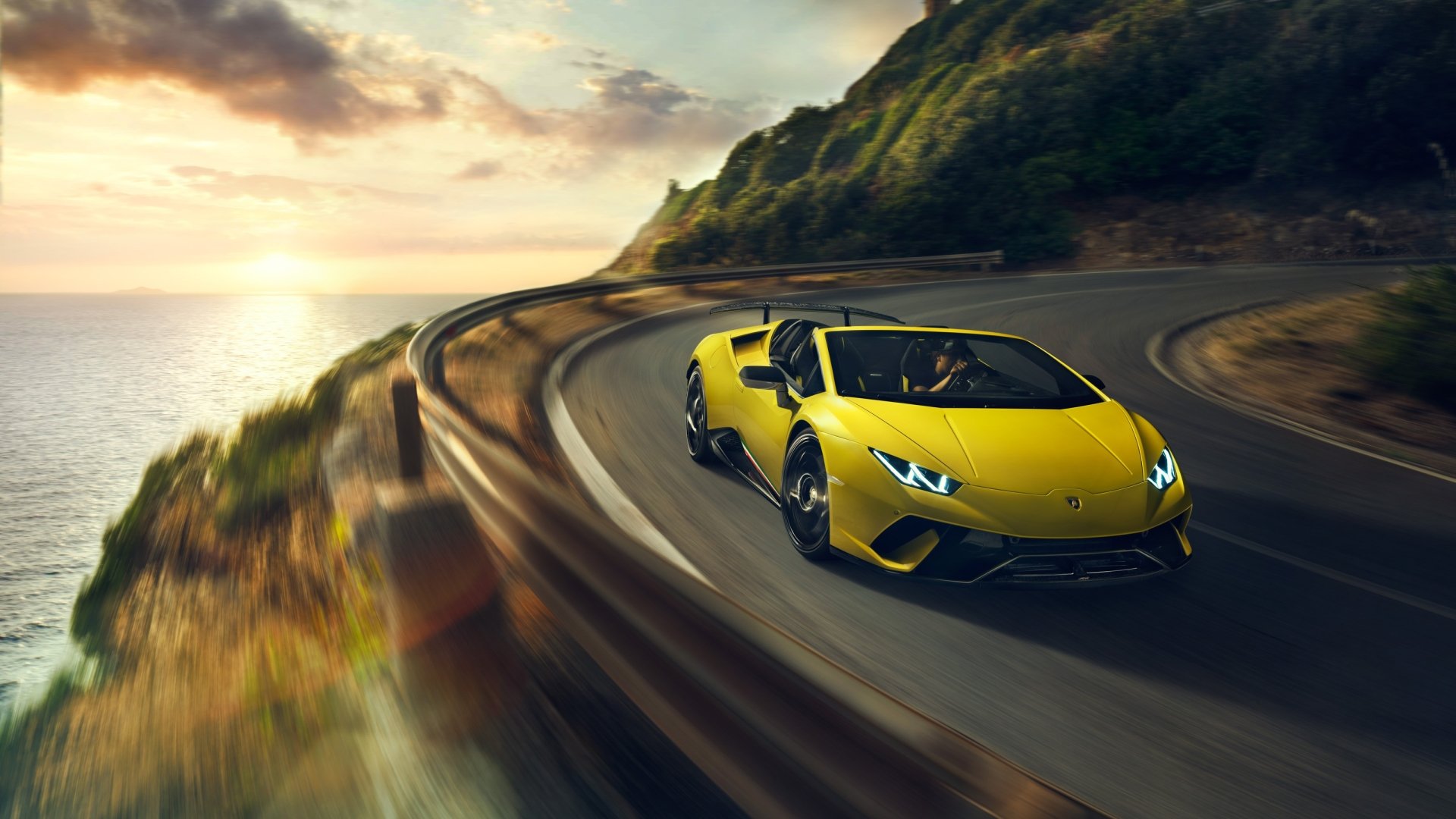 Download Supercar Yellow Car Car Lamborghini Vehicle Lamborghini Huracan Performante HD Wallpaper