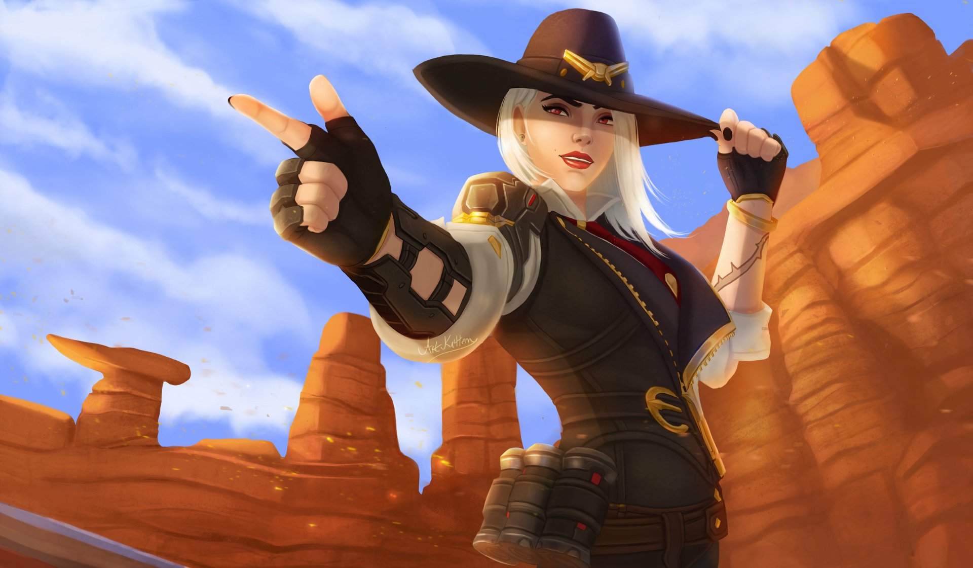 Download Ashe (Overwatch) Video Game Overwatch HD Wallpaper by ArtKitt-Creations