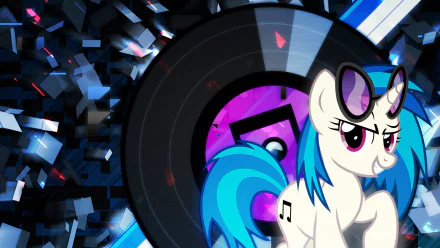 My Little Pony DJ Pon-3 Vinyl Scratch TV Show My Little Pony: Friendship Is Magic HD Desktop Wallpaper | Background Image