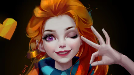 wink Zoe (League of Legends) video game League Of Legends HD Desktop Wallpaper | Background Image