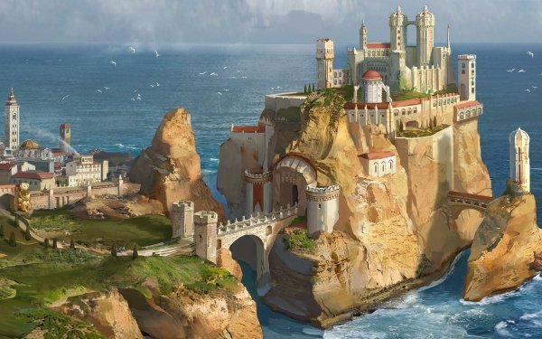 Fantasy Castle Castles HD Wallpaper | Background Image