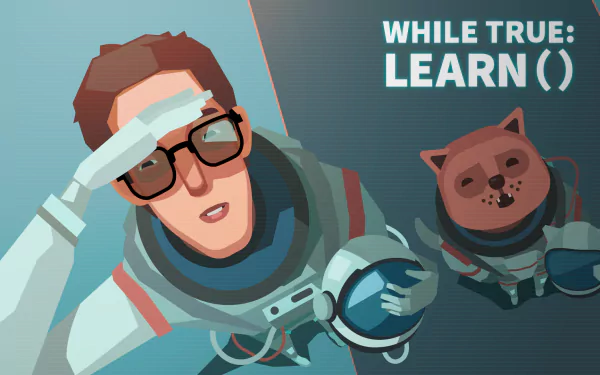 video game while True: learn() HD Desktop Wallpaper | Background Image