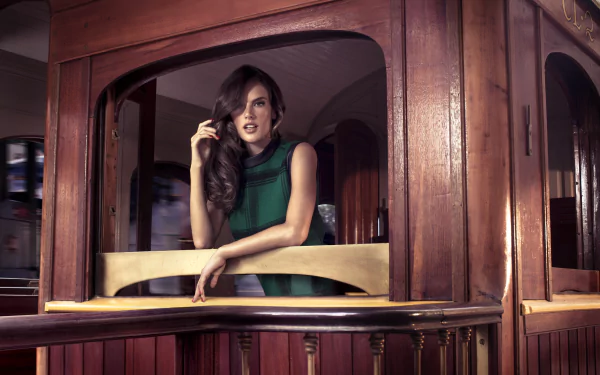 Celebrity Alessandra Ambrosio HD Desktop Wallpaper | Background Image