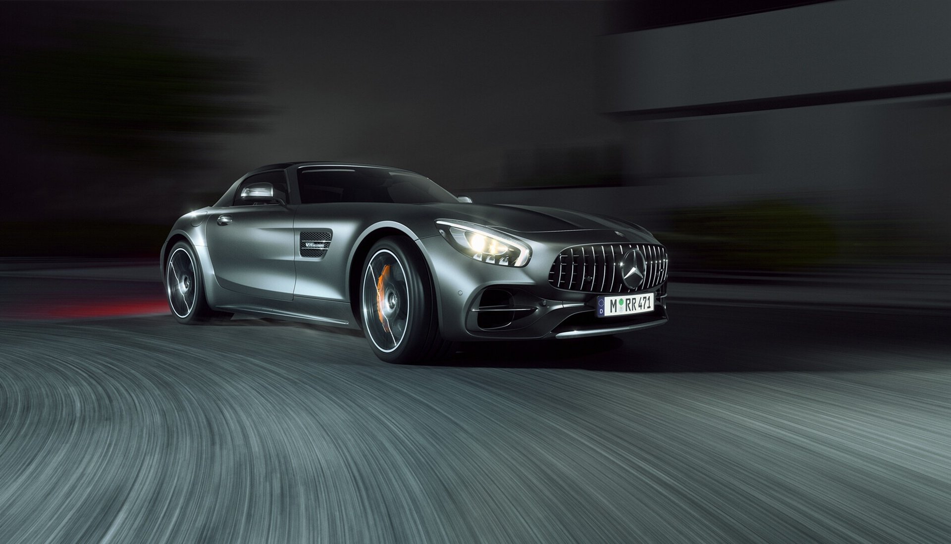 Download Silver Car Car Mercedes-Benz Mercedes-Benz AMG Vehicle Mercedes-Benz AMG GT HD Wallpaper