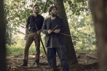 Luke (The Walking Dead) Dan Fogler Alden (The Walking Dead) Callan McAuliffe TV Show The Walking Dead HD Desktop Wallpaper | Background Image