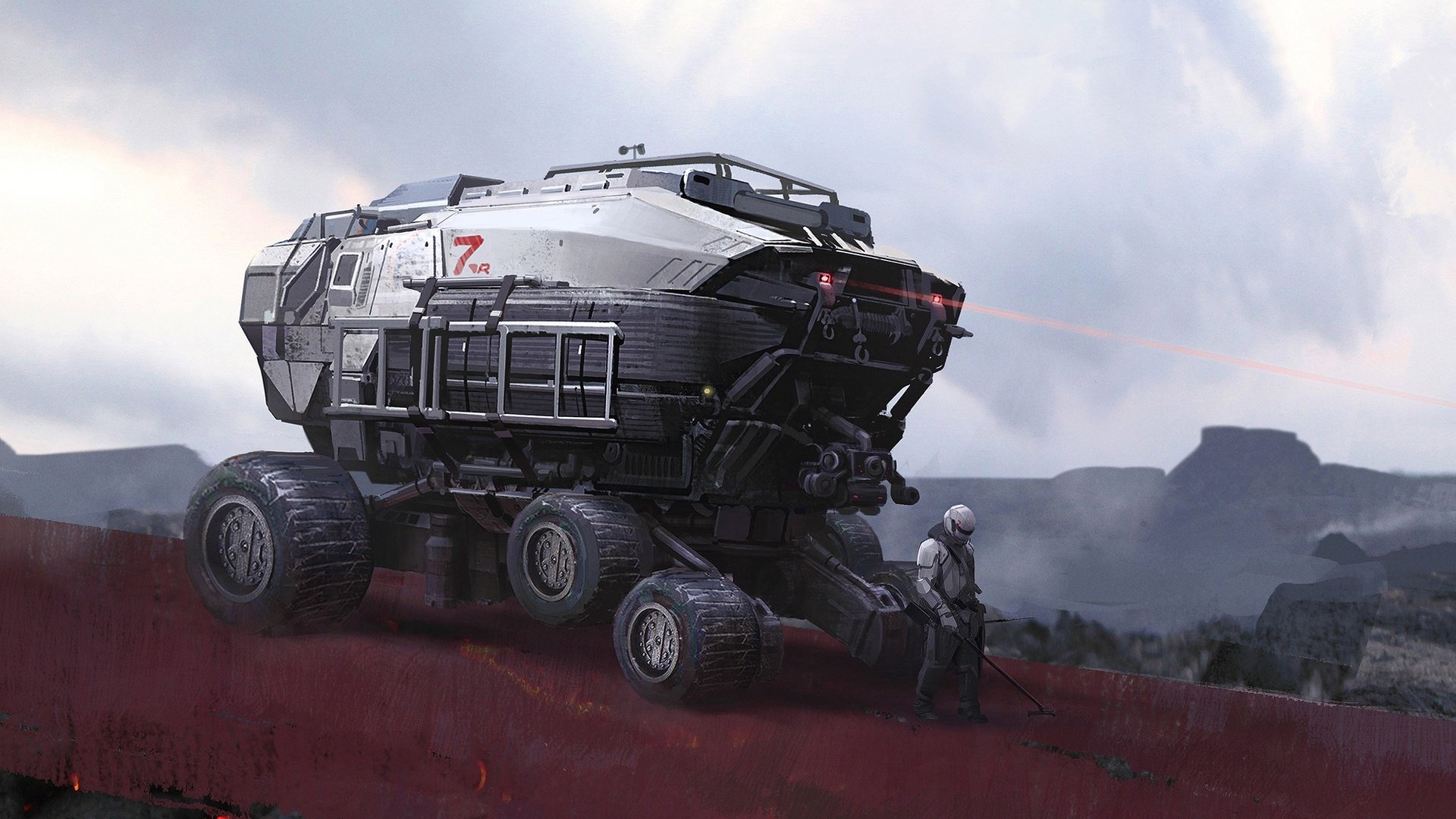 Download Futuristic Sci Fi Vehicle HD Wallpaper by Raymond -hanhao ...