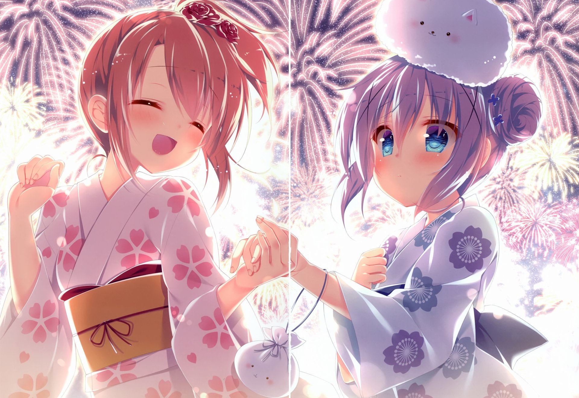 Download Chino Kafū Cocoa Hoto Anime Is The Order A Rabbit 4k Ultra HD Wallpaper