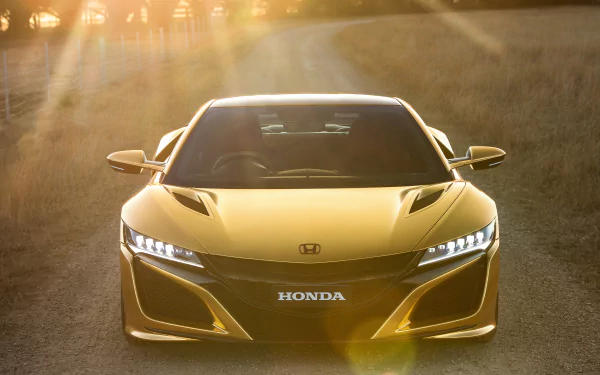 supercar yellow car car Honda vehicle Honda NSX HD Desktop Wallpaper | Background Image