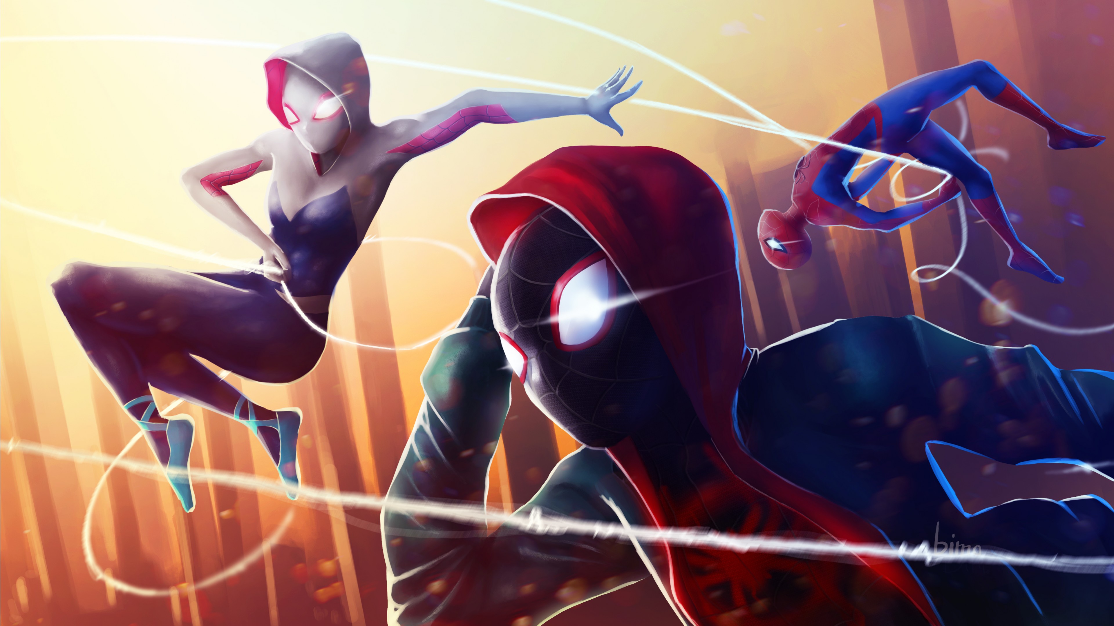 Spider Man Into The Spider Verse 4k Ultra Hd Wallpaper By Bimo Maliki