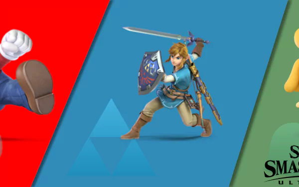 Link Mario Isabelle (Animal Crossing) video game Super Smash Bros. Ultimate HD Desktop Wallpaper | Background Image
