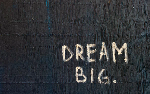  Dream Big Painted on a Wall by Randy Tarampi