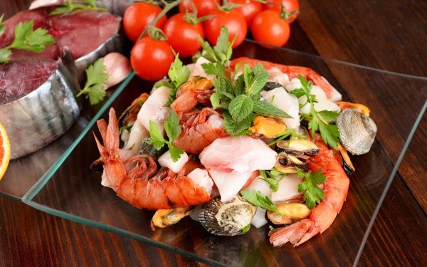 Food Seafood Still Life Shrimp HD Wallpaper | Background Image