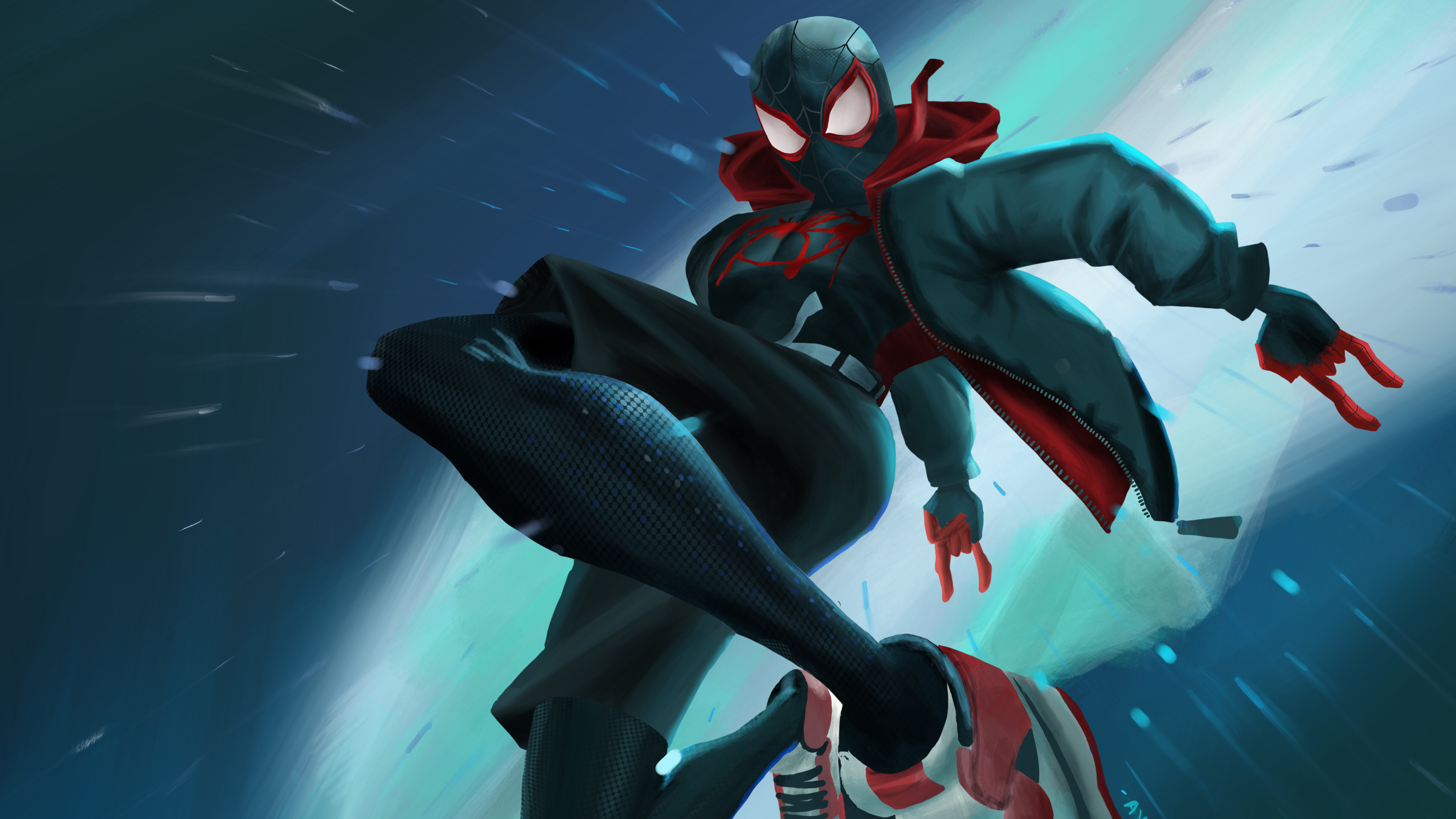 Spider-Man: Into The Spider-Verse 4k Ultra HD Wallpaper by Aiman Yazam
