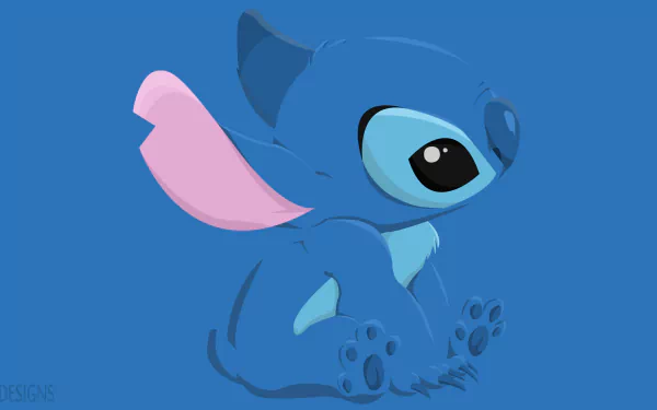 Stitch with Ducklings HD Wallpaper