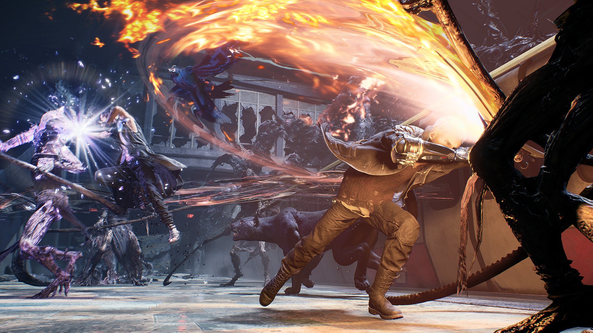 Download V (Devil May Cry) Nero (Devil May Cry) Video Game Devil May Cry 5 HD Wallpaper