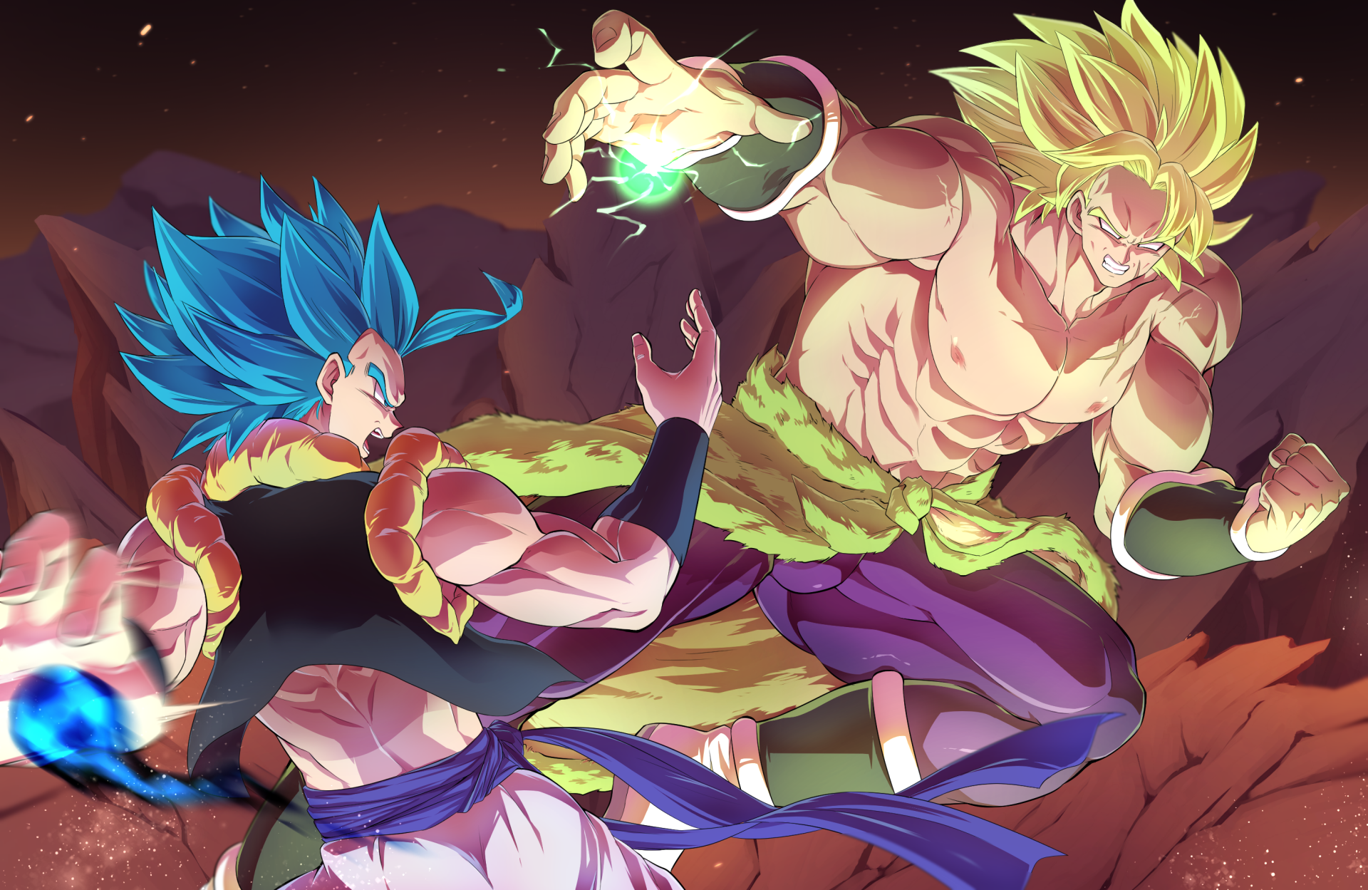 2976x1936 Gogeta Vs Broly by もぐろ Wallpaper Background Image. 