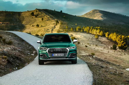SUV green car car Audi vehicle Audi SQ5 HD Desktop Wallpaper | Background Image
