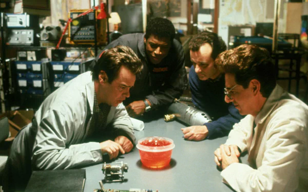 Harold Ramis Dan Aykroyd Bill Murray Ernie Hudson movie Ghostbusters II HD Desktop Wallpaper | Background Image