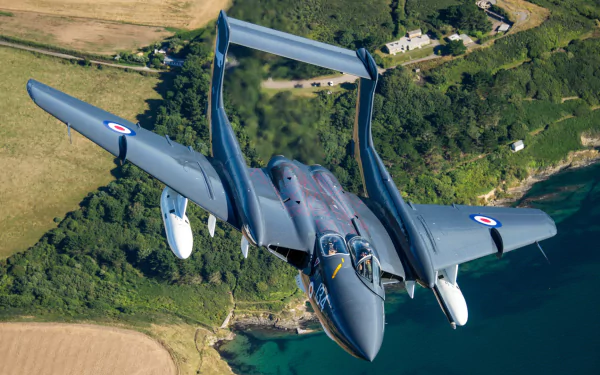 warplane aircraft military de Havilland Sea Vixen HD Desktop Wallpaper | Background Image
