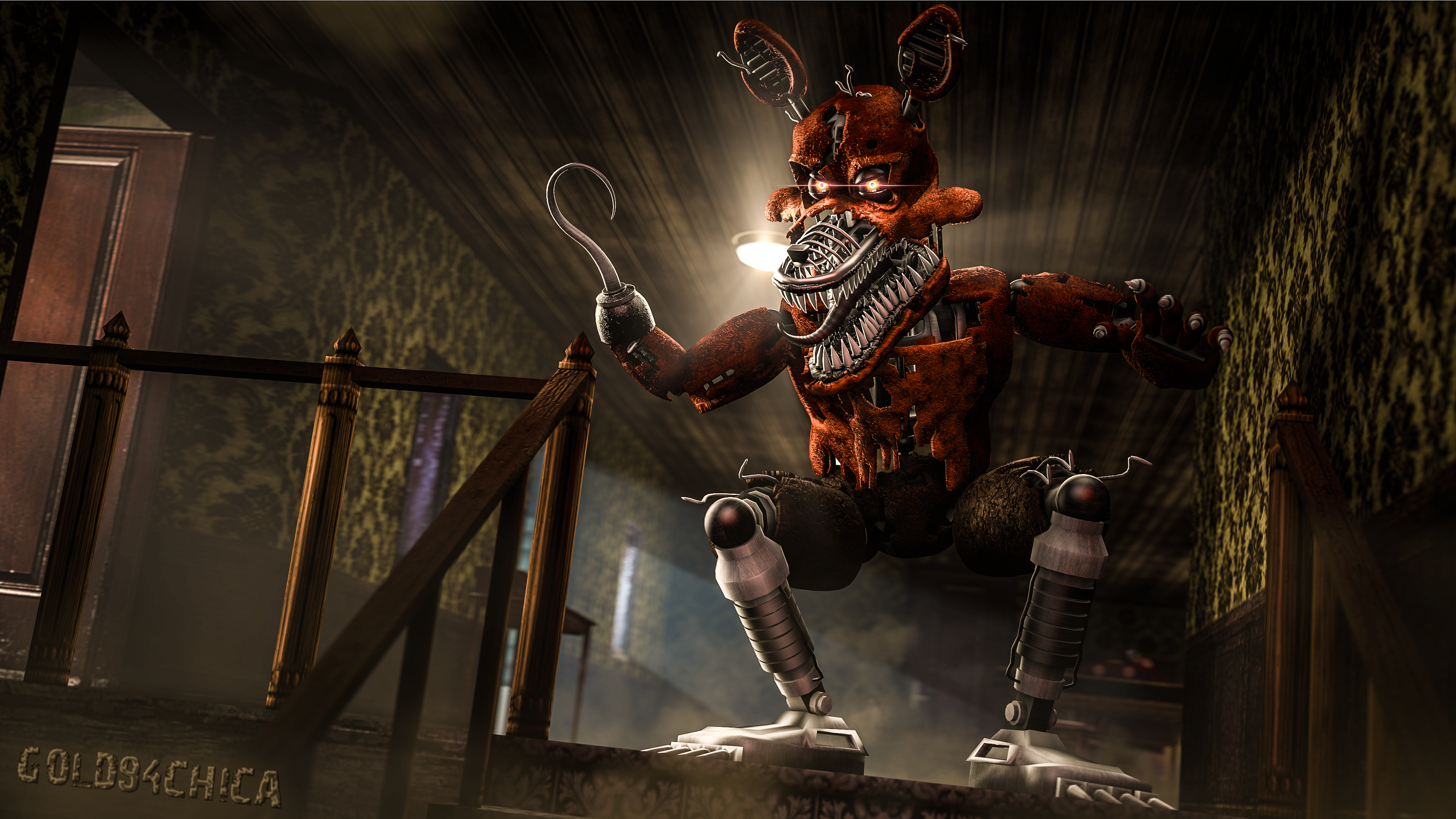 Nightmare Foxy by gold94chica