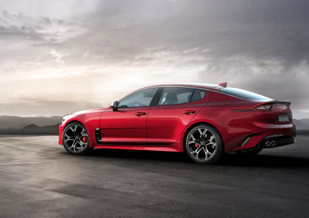 compact car car Kia vehicle Kia Stinger HD Desktop Wallpaper | Background Image