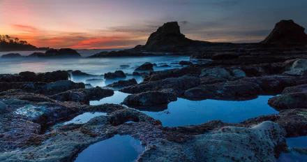  The Rock pool sunset