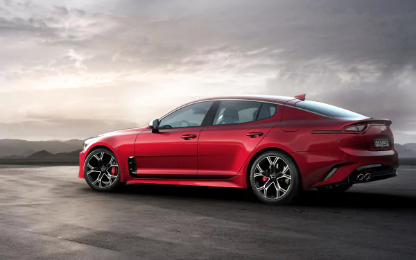 compact car car Kia vehicle Kia Stinger HD Desktop Wallpaper | Background Image