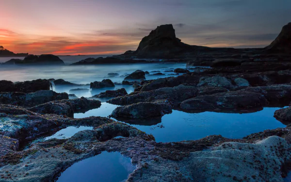  The Rock pool sunset