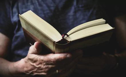 reading man made book HD Desktop Wallpaper | Background Image