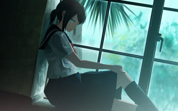 Anime Original Schoolgirl HD Wallpaper | Background Image