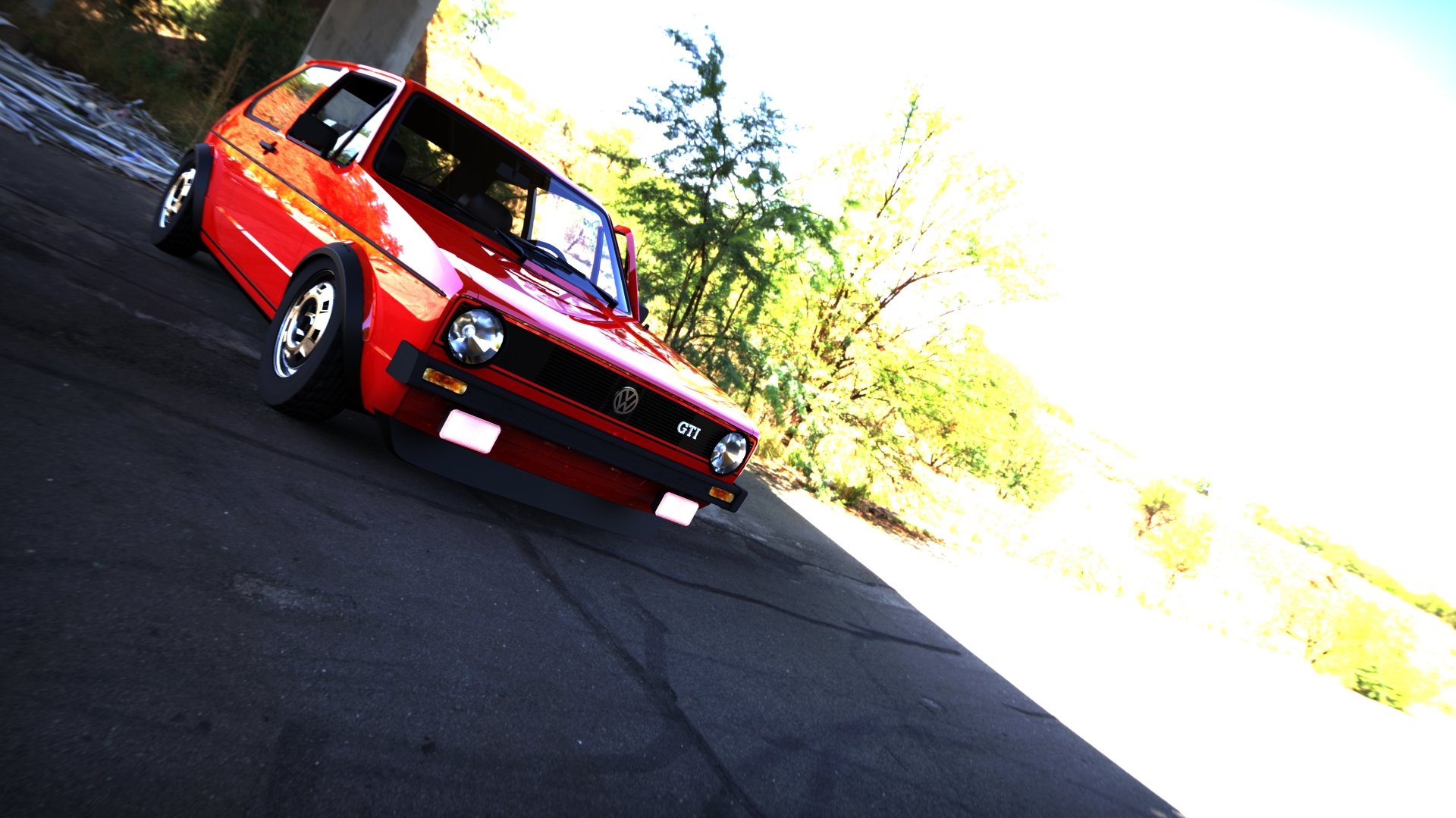 Download Vehicle Volkswagen Golf GTI HD Wallpaper by Slyph3r