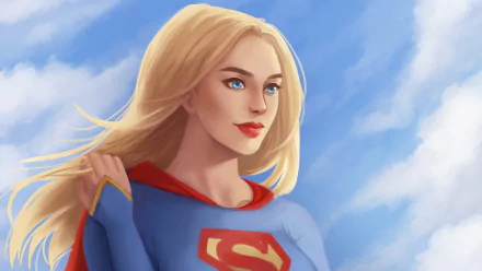 lipstick blue eyes blonde DC Comics Comic Supergirl HD Desktop Wallpaper | Background Image