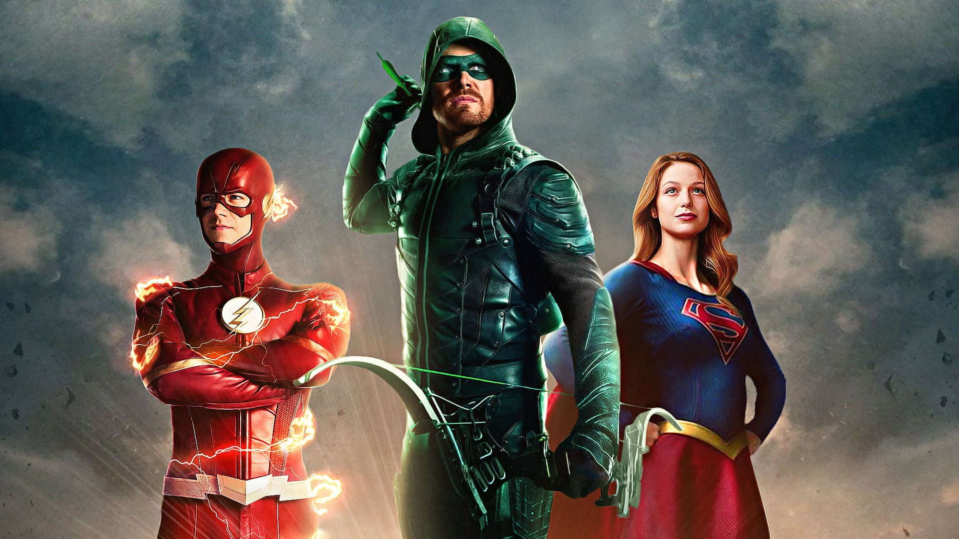 Download Kara Danvers Arrowverse Oliver Queen Barry Allen Green Arrow