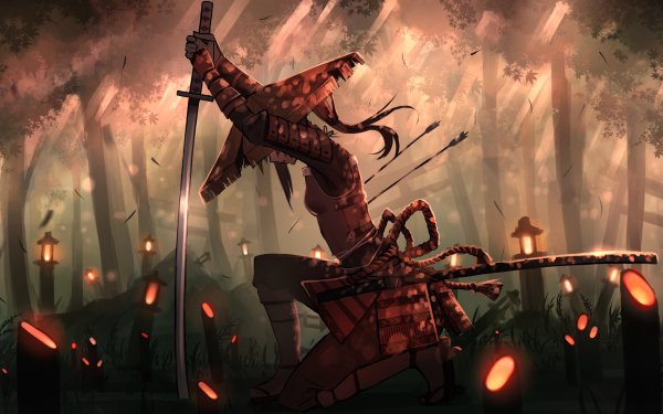 Fantasy Samurai Woman Warrior HD Wallpaper | Background Image