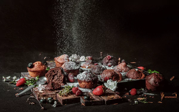 muffin food still life HD Desktop Wallpaper | Background Image