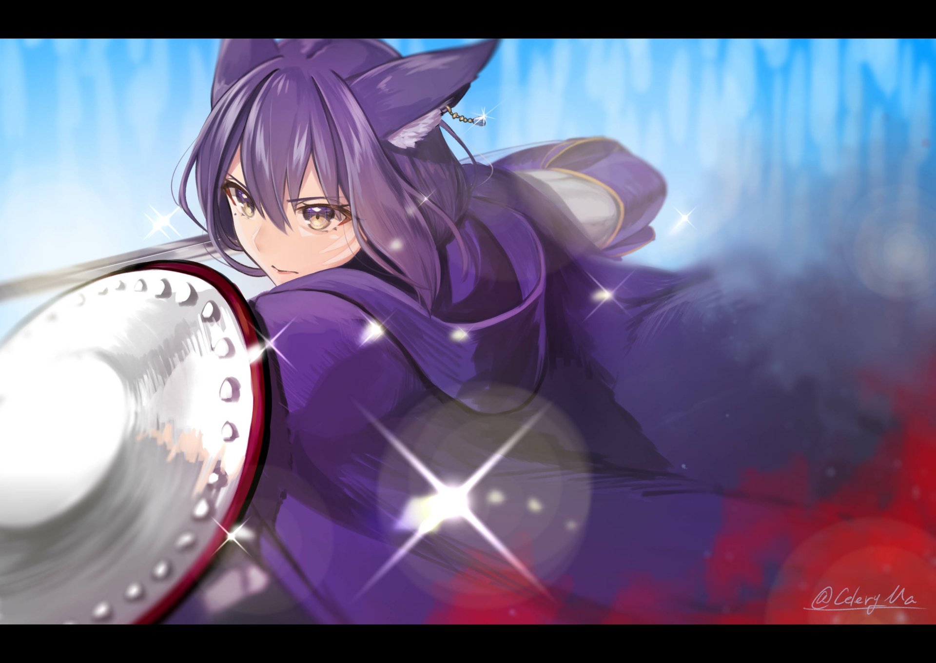 Download Shizuka Rin Anime Virtual Youtuber HD Wallpaper by 西陽 ミツバ