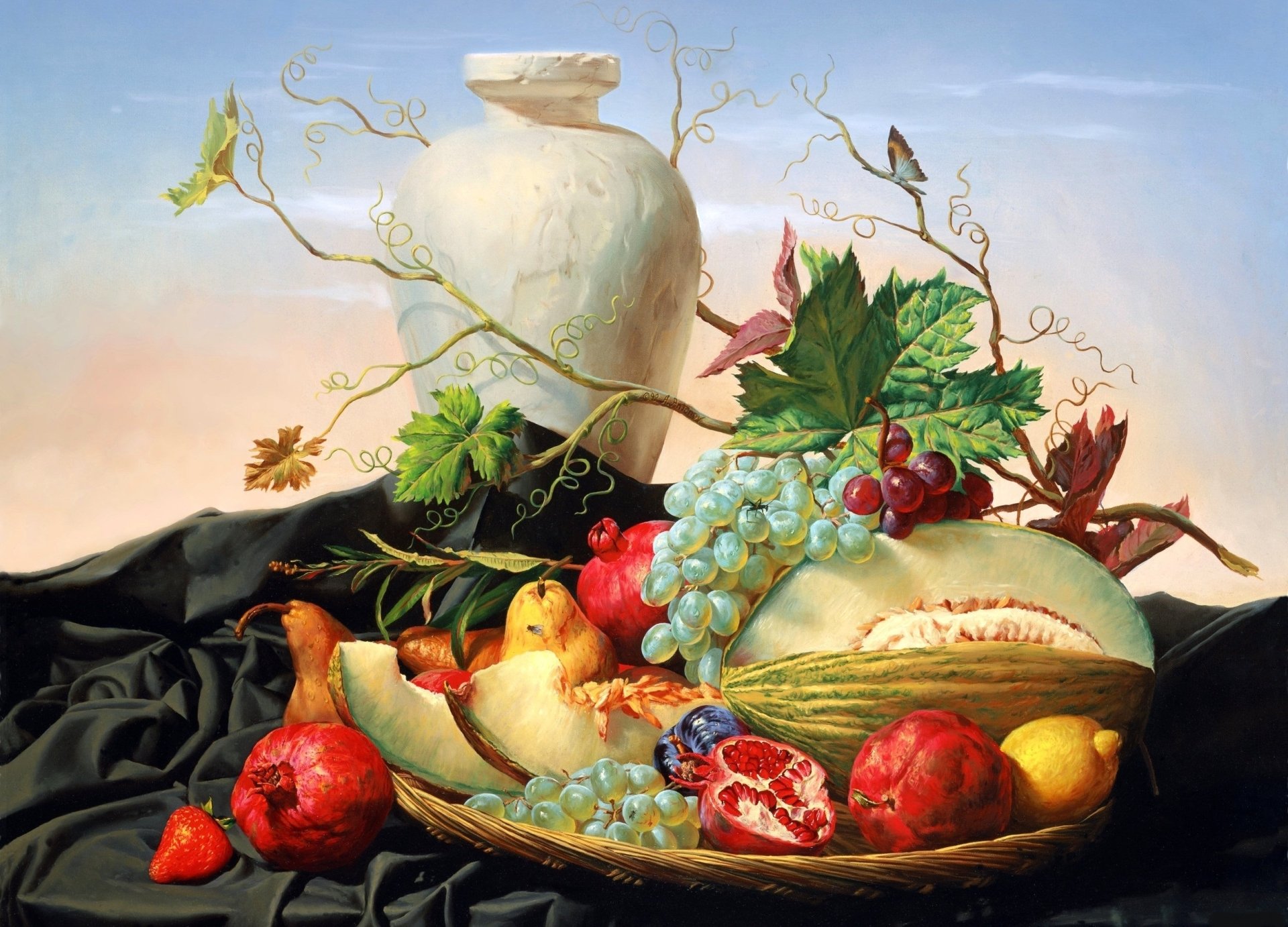 Download Fruit Artistic Still Life HD Wallpaper by Alexei Antonov