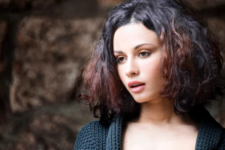 face brown eyes black hair woman model HD Desktop Wallpaper | Background Image