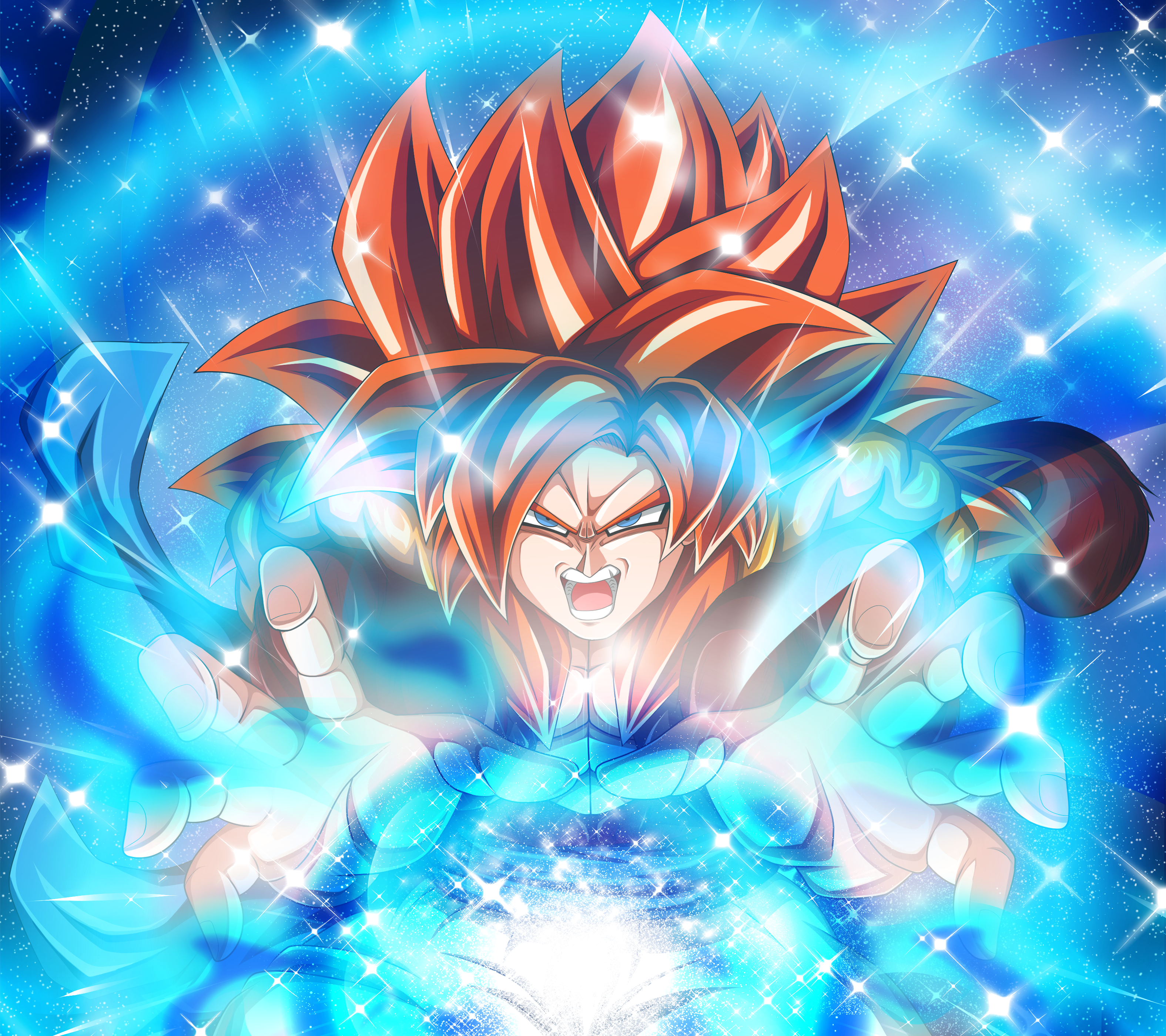 Gogeta SSJ4 vs Broly SSJ by Pablo Riquelme