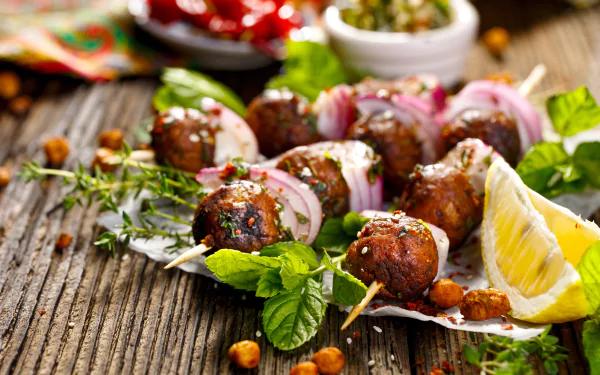 meat still life food barbecue HD Desktop Wallpaper | Background Image